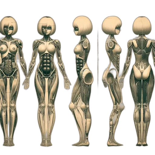 robot, concept art, 3d render, comic book art transparent PNG cut-out