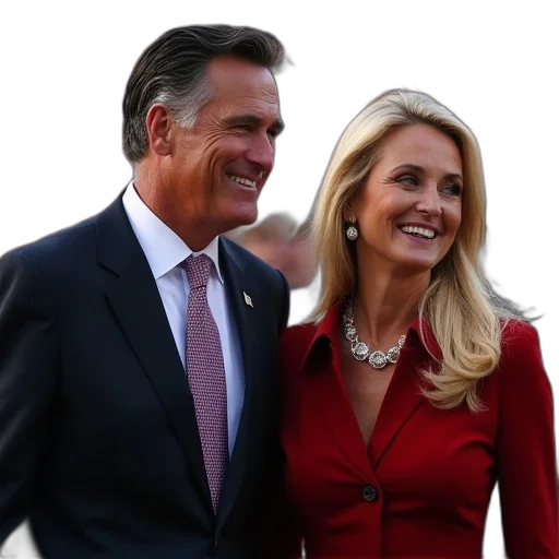 mitt, romney, his, wife transparent PNG cut-out