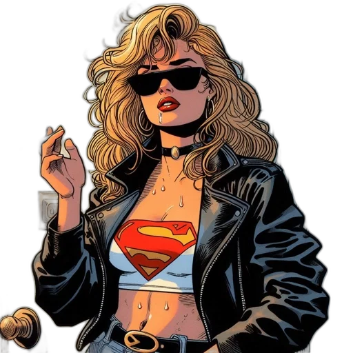 jacket, comic book art, cartoon, concept art transparent PNG cut-out