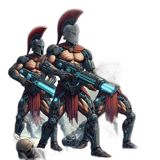 weapon, robot, concept art, fantasy art transparent PNG cut-out