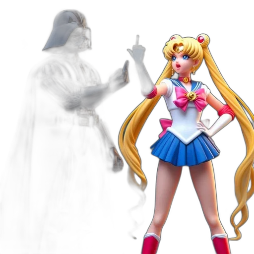 concept art, comic book art, anime, 3d render transparent PNG cut-out