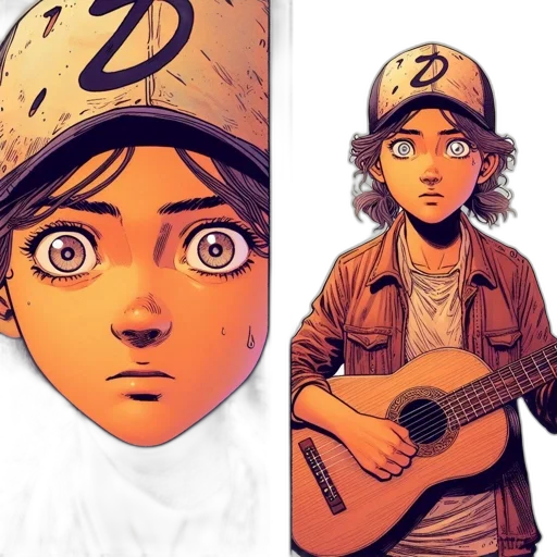 comic book art, concept art, cartoon, anime transparent PNG cut-out