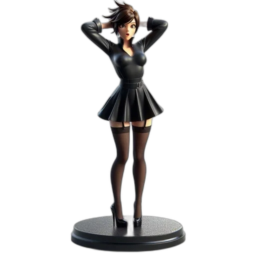 3d render, concept art, female, figure transparent PNG cut-out