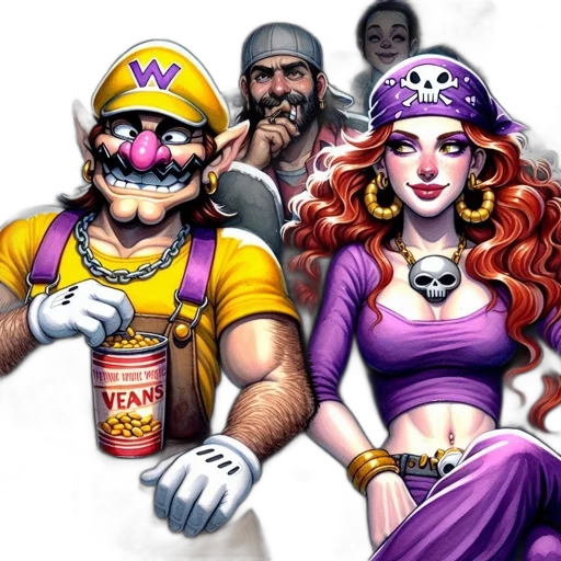 comic book art, concept art, fantasy art, pixel art transparent PNG cut-out