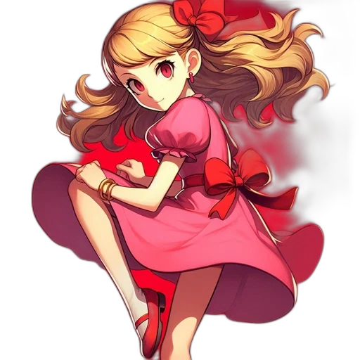 dress, flower, staff, crown transparent PNG cut-out