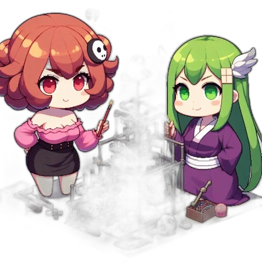 staff, dress, weapon, pixel art transparent PNG cut-out