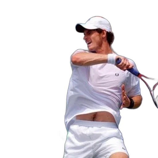 photorealistic, tennis, player, white transparent PNG cut-out