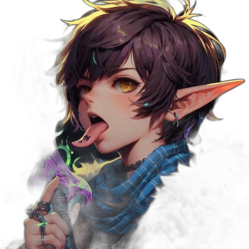 staff, dragon, creature, face transparent PNG cut-out