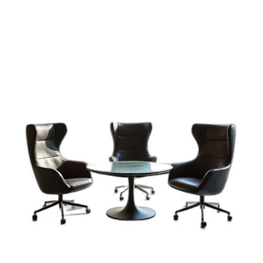 furniture, staff, 3d render, three transparent PNG cut-out