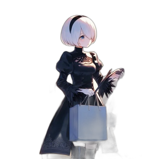 dress, robot, staff, jacket transparent PNG cut-out