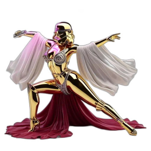 robot, concept art, comic book art, fantasy art transparent PNG cut-out