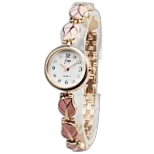 jewelry, stylish, wristwatch, gold-colored transparent PNG cut-out