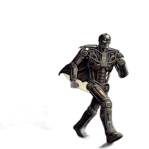 robot, weapon, creature, sword transparent PNG cut-out