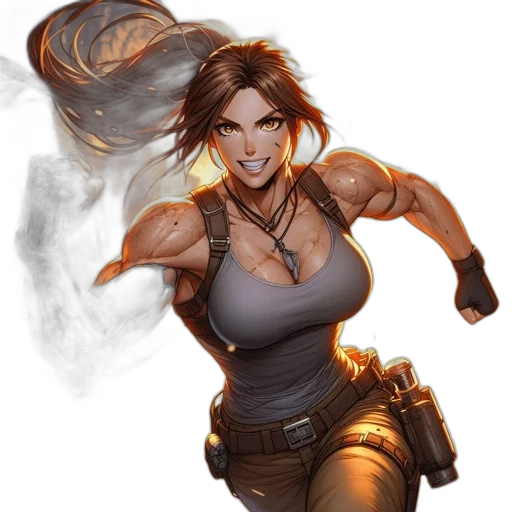 comic book art, concept art, fantasy art, cyberpunk transparent PNG cut-out