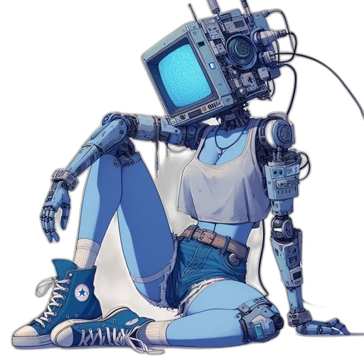 robot, animal, weapon, staff transparent PNG cut-out