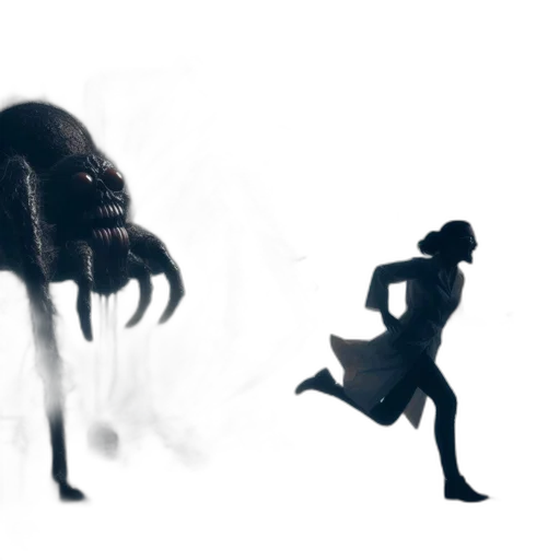 creature, hair, dress, mask transparent PNG cut-out
