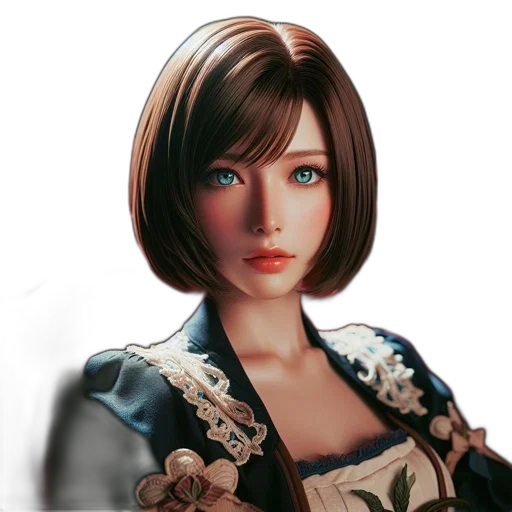 face, jacket, robot, photorealistic transparent PNG cut-out