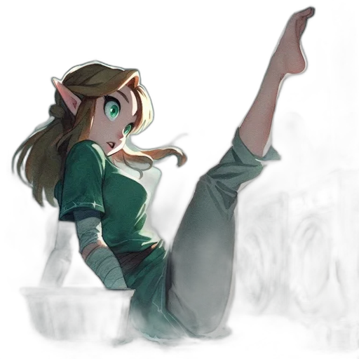 staff, creature, bottle, sword transparent PNG cut-out