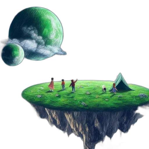 umbrella, tree, staff, concept art transparent PNG cut-out