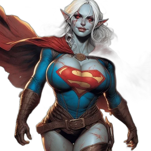 comic book art, concept art, fantasy art, woman transparent PNG cut-out