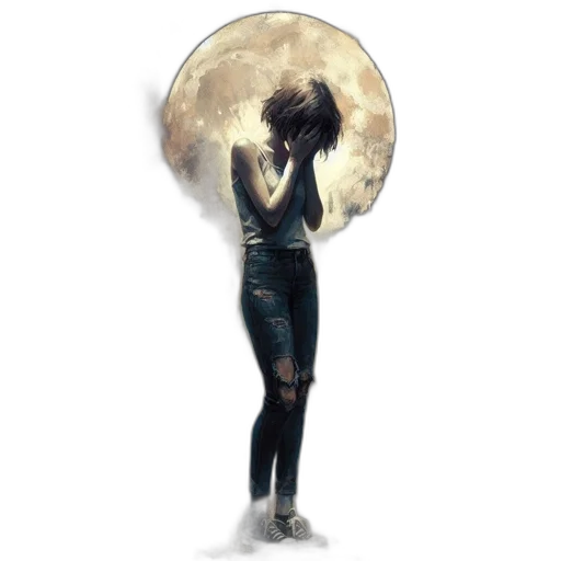 jacket, dress, mask, creature transparent PNG cut-out