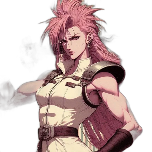 weapon, staff, hair, concept art transparent PNG cut-out