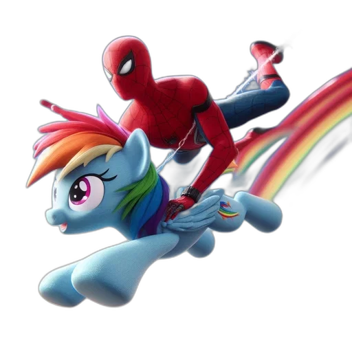 concept art, comic book art, 3d render, unicorn transparent PNG cut-out