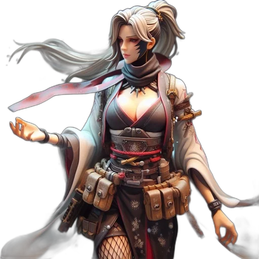 staff, concept art, fantasy art, cyberpunk transparent PNG cut-out