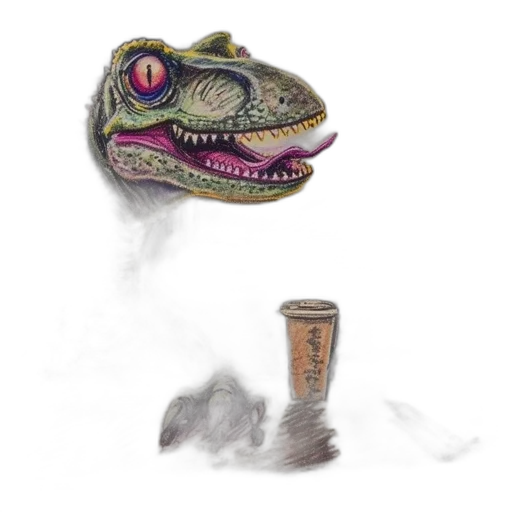 dragon, creature, staff, mask transparent PNG cut-out