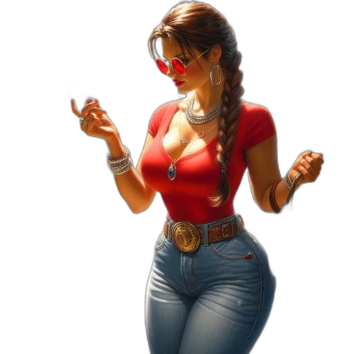 jewelry, comic book art, concept art, 3d render transparent PNG cut-out