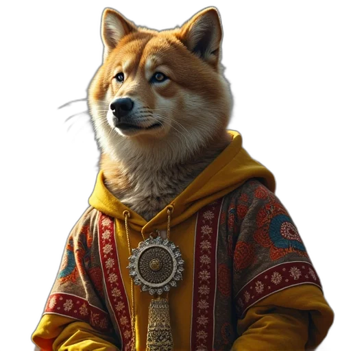 jacket, staff, animal, jewelry transparent PNG cut-out