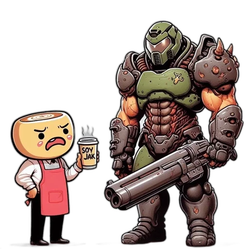 robot, food, weapon, concept art transparent PNG cut-out