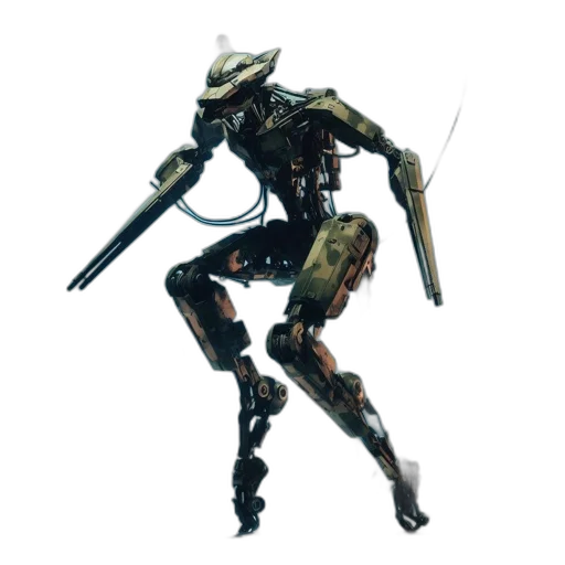 robot, weapon, sword, staff transparent PNG cut-out