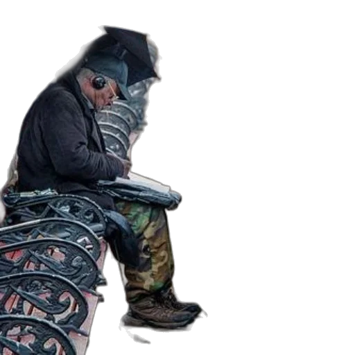 jacket, hat, umbrella, weapon transparent PNG cut-out