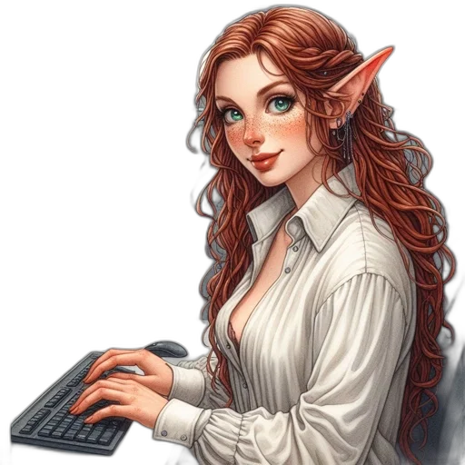 staff, dragon, jewelry, fantasy art transparent PNG cut-out