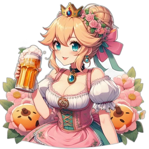 crown, food, dress, bottle transparent PNG cut-out