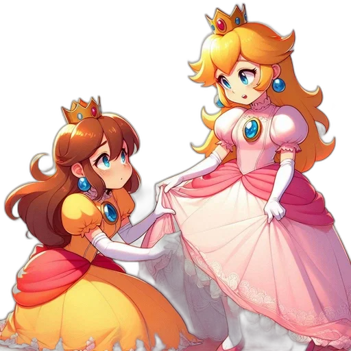 crown, dress, staff, concept art transparent PNG cut-out