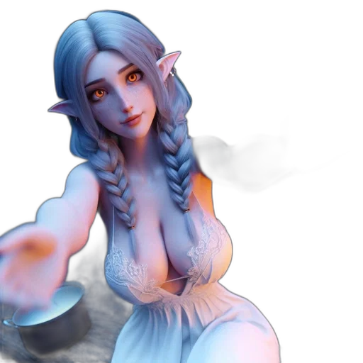 staff, fantasy art, concept art, 3d render transparent PNG cut-out