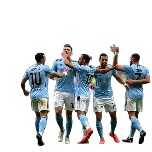 argentina, players, celebrating, field transparent PNG cut-out