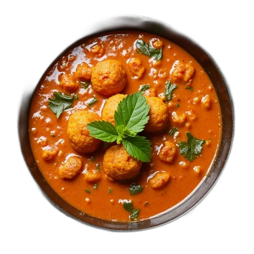 food, photorealistic, 3d render, overhead transparent PNG cut-out