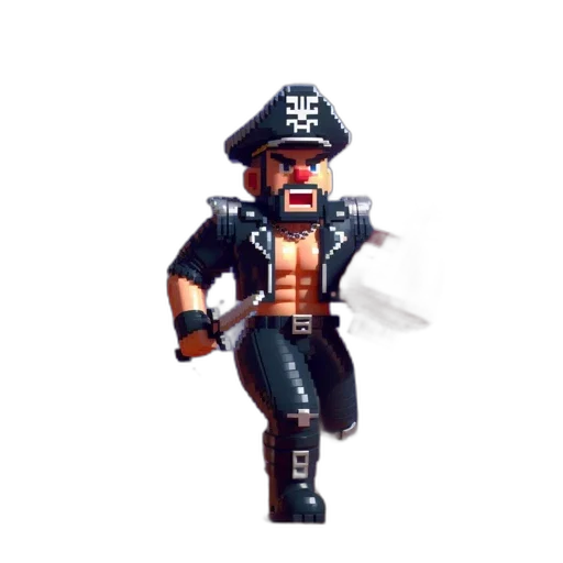 staff, pixel art, concept art, 3d render transparent PNG cut-out