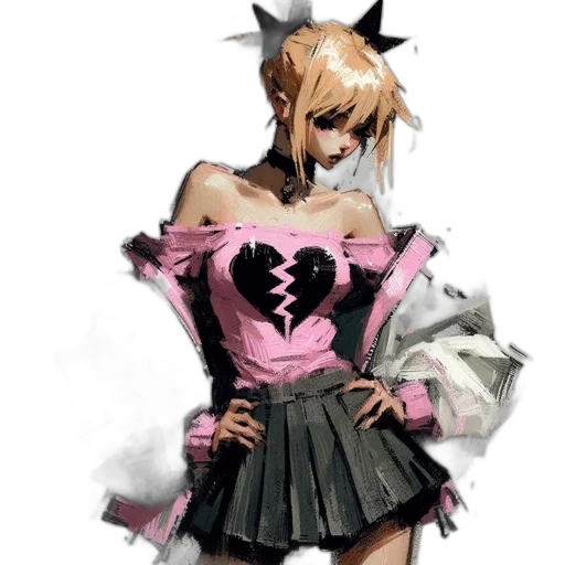 dress, mask, weapon, concept art transparent PNG cut-out