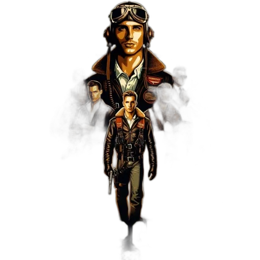 jacket, hat, concept art, comic book art transparent PNG cut-out