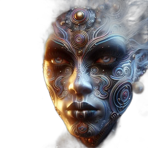 mask, face, jewelry, robot transparent PNG cut-out