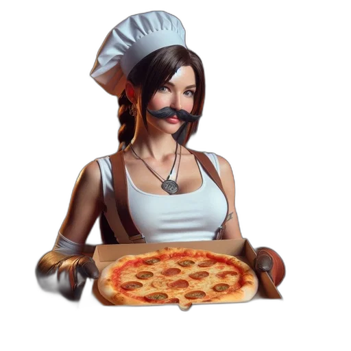 food, staff, weapon, 3d render transparent PNG cut-out