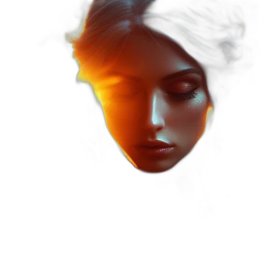 face, mask, crown, hair transparent PNG cut-out