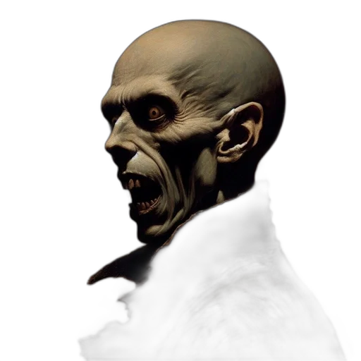 face, mask, staff, creature transparent PNG cut-out