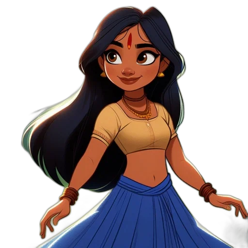 dress, cartoon, concept art, fantasy art transparent PNG cut-out