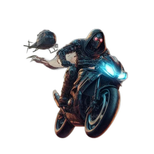robot, weapon, creature, jacket transparent PNG cut-out