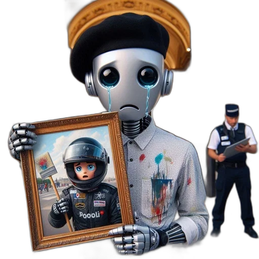 robot, face, mask, weapon transparent PNG cut-out